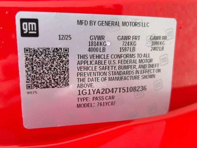 new 2026 Chevrolet Corvette car, priced at $80,251