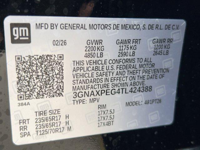 new 2026 Chevrolet Equinox car, priced at $31,041