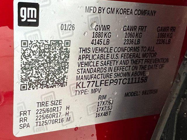 new 2026 Chevrolet Trax car, priced at $24,771