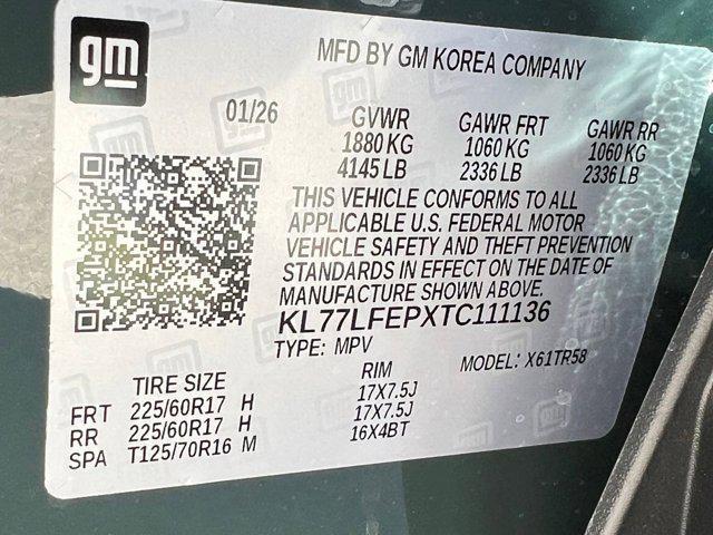 new 2026 Chevrolet Trax car, priced at $24,771