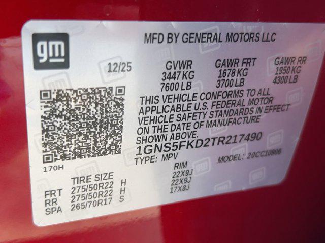 new 2026 Chevrolet Suburban car, priced at $79,932