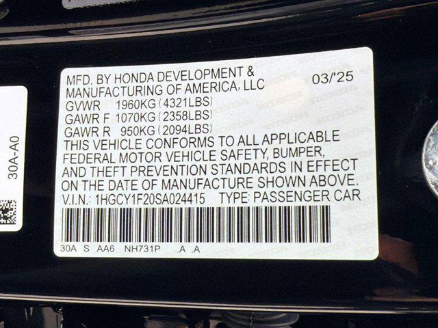 used 2025 Honda Accord car, priced at $27,674