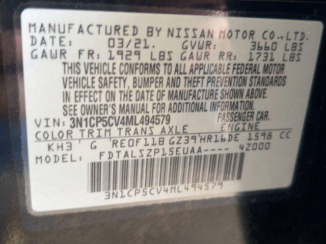 used 2021 Nissan Kicks car, priced at $11,488