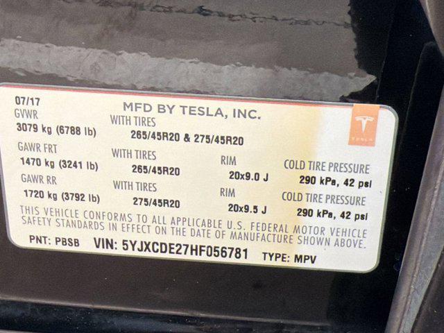 used 2017 Tesla Model X car, priced at $20,223