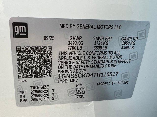 new 2026 Chevrolet Suburban car, priced at $71,772