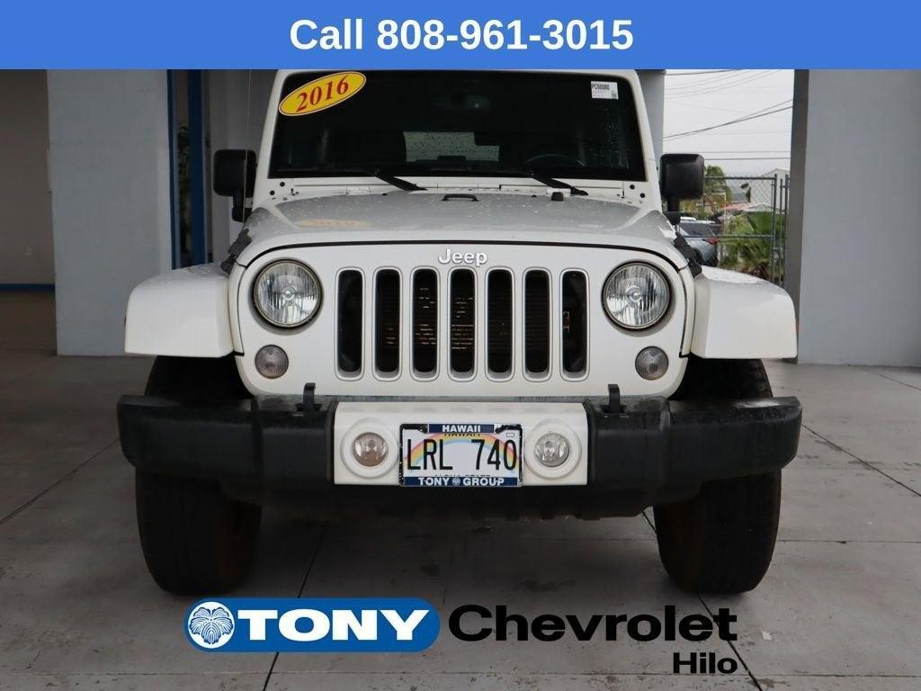 used 2016 Jeep Wrangler Unlimited car, priced at $19,488