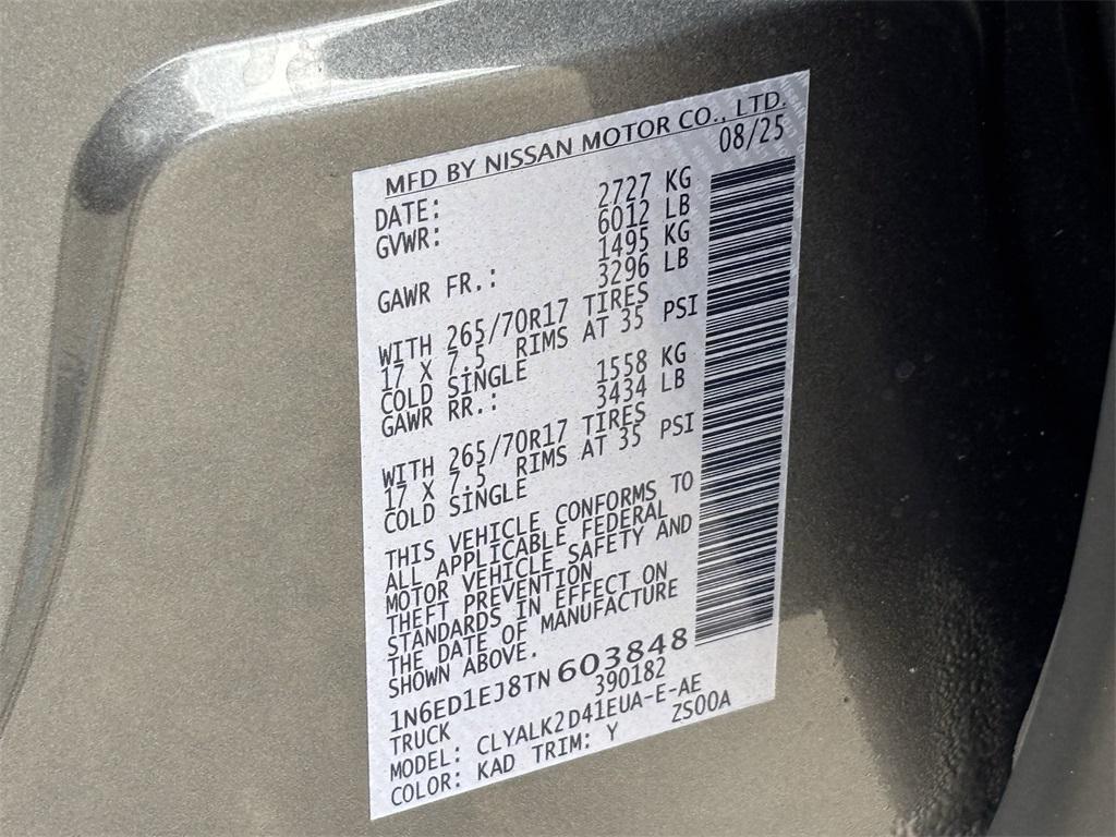 new 2026 Nissan Frontier car, priced at $42,431