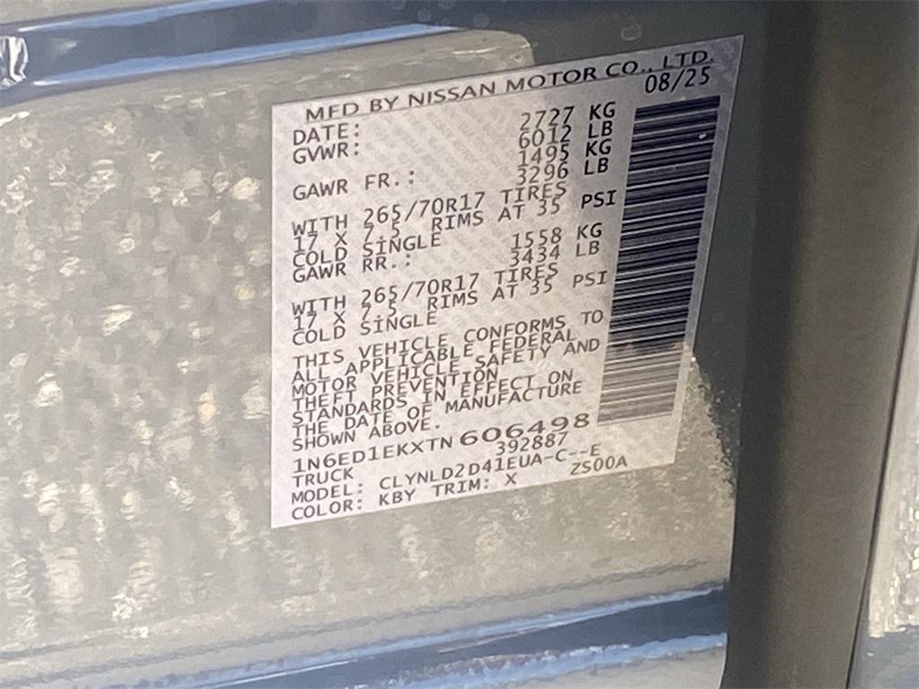 new 2026 Nissan Frontier car, priced at $42,441