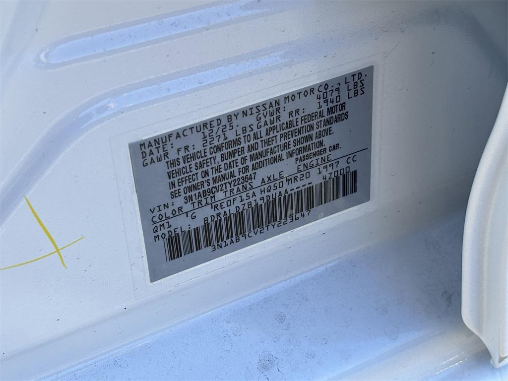 new 2026 Nissan Sentra car, priced at $24,322