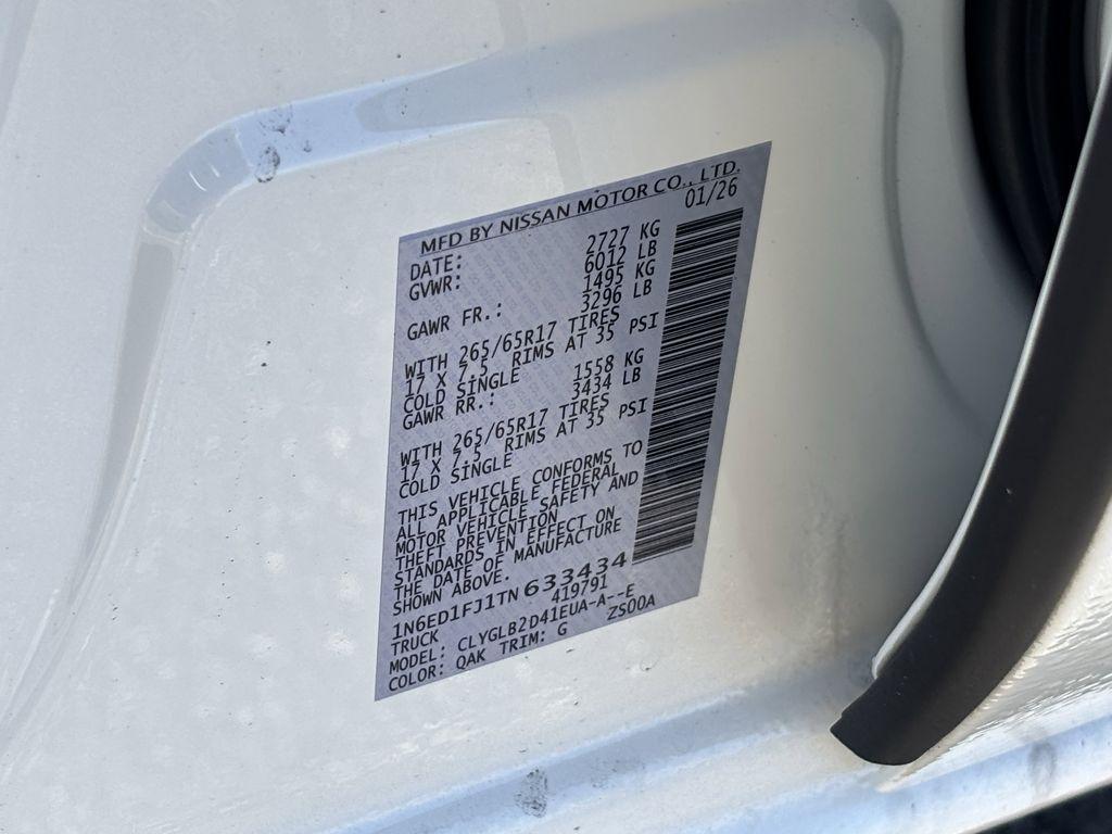 new 2026 Nissan Frontier car, priced at $36,597