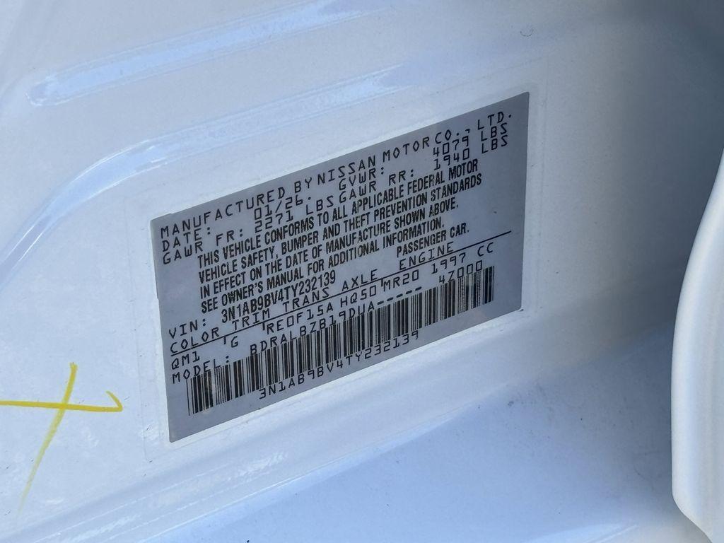 new 2026 Nissan Sentra car, priced at $22,977