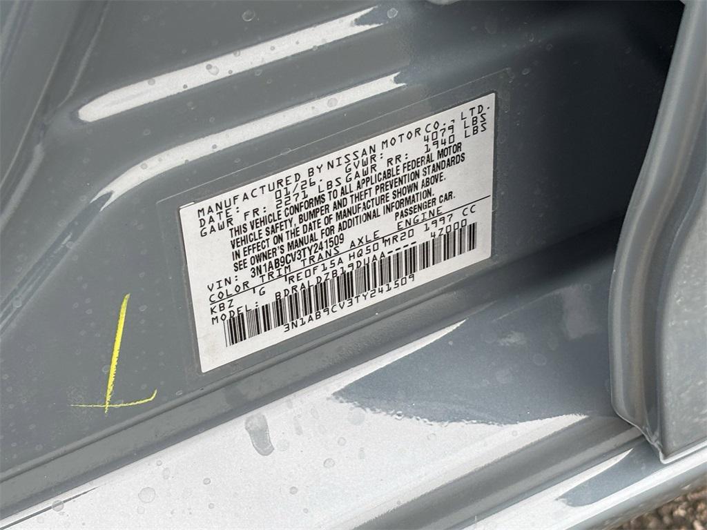 new 2026 Nissan Sentra car, priced at $24,231