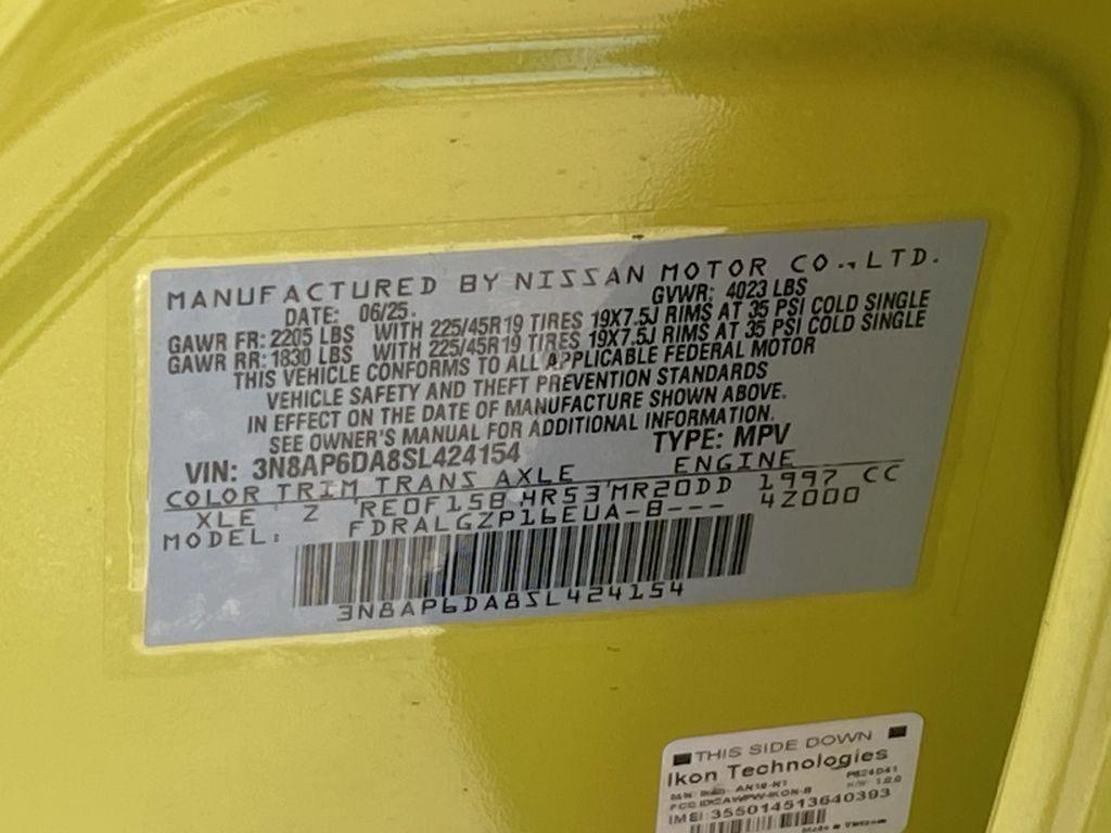 new 2025 Nissan Kicks car, priced at $26,721