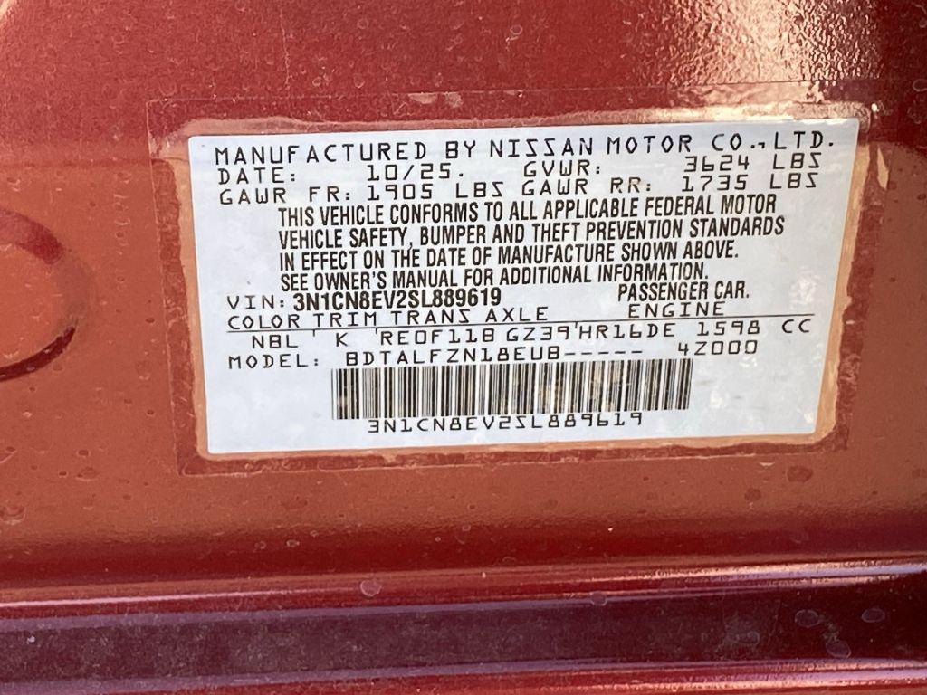 new 2025 Nissan Versa car, priced at $20,076