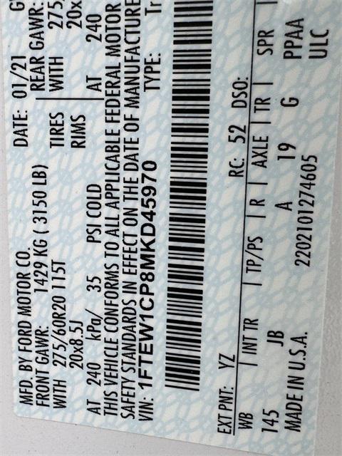 used 2021 Ford F-150 car, priced at $23,500