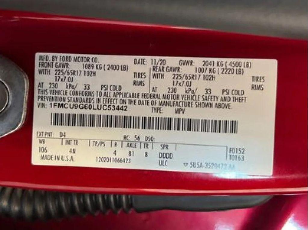 used 2020 Ford Escape car, priced at $15,999