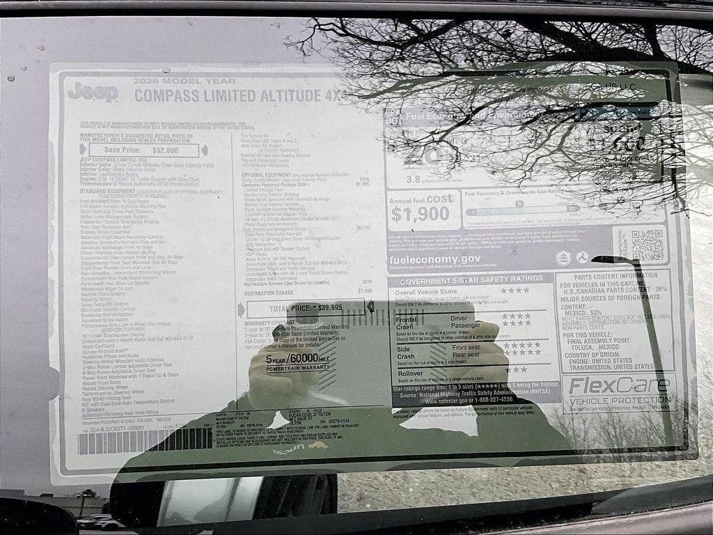 new 2026 Jeep Compass car, priced at $35,580