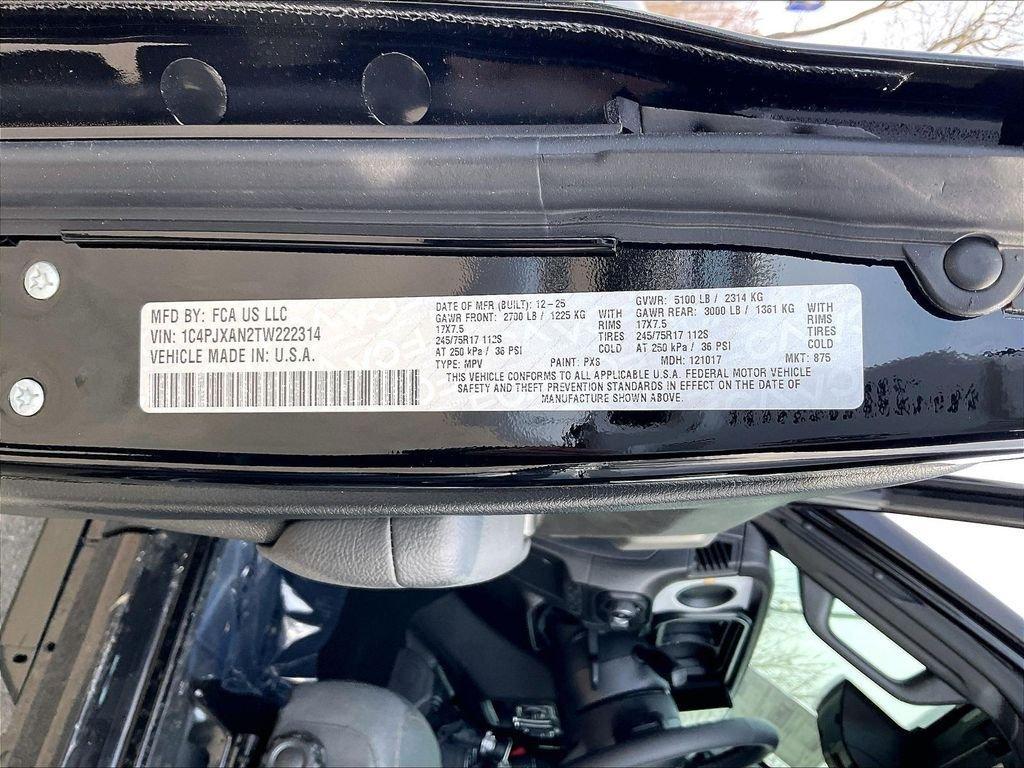 new 2026 Jeep Wrangler car, priced at $44,068