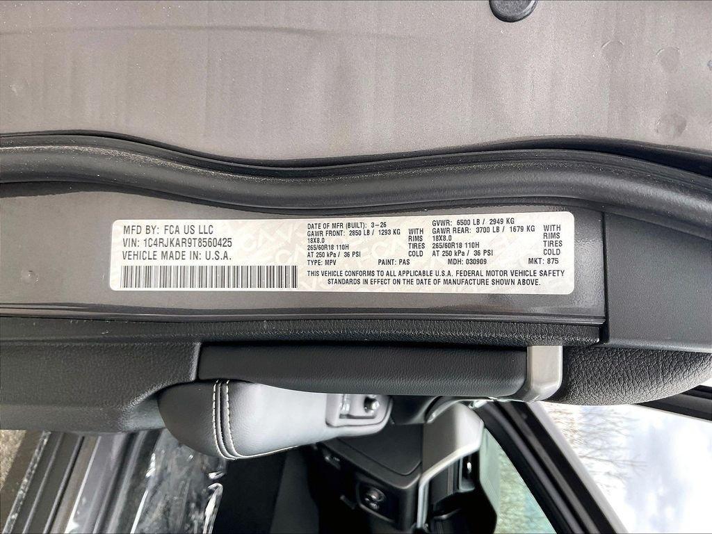new 2026 Jeep Grand Cherokee L car, priced at $45,096