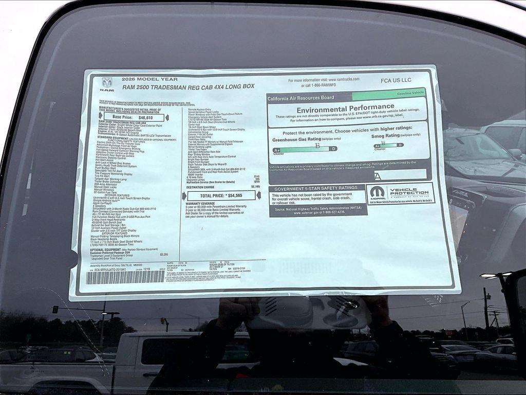 new 2026 Ram 2500 car, priced at $50,648