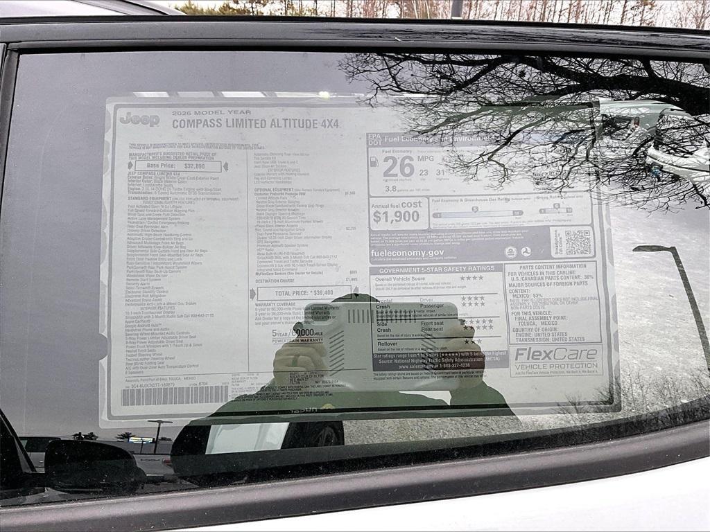 new 2026 Jeep Compass car, priced at $36,851