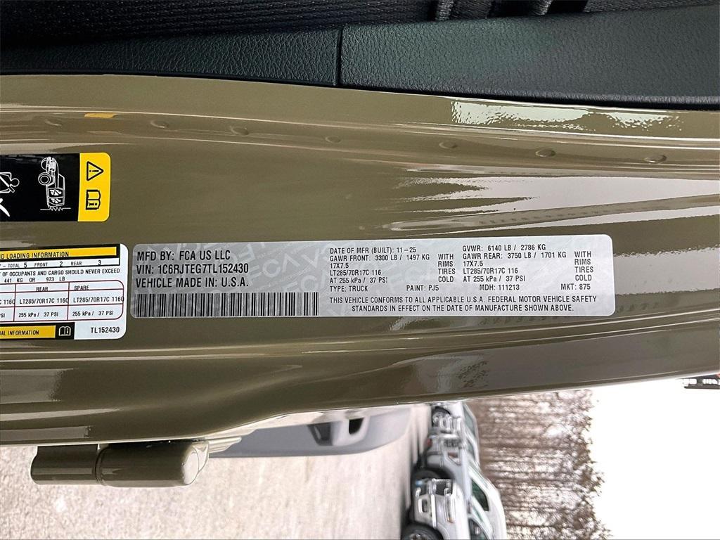 new 2026 Jeep Gladiator car, priced at $54,591