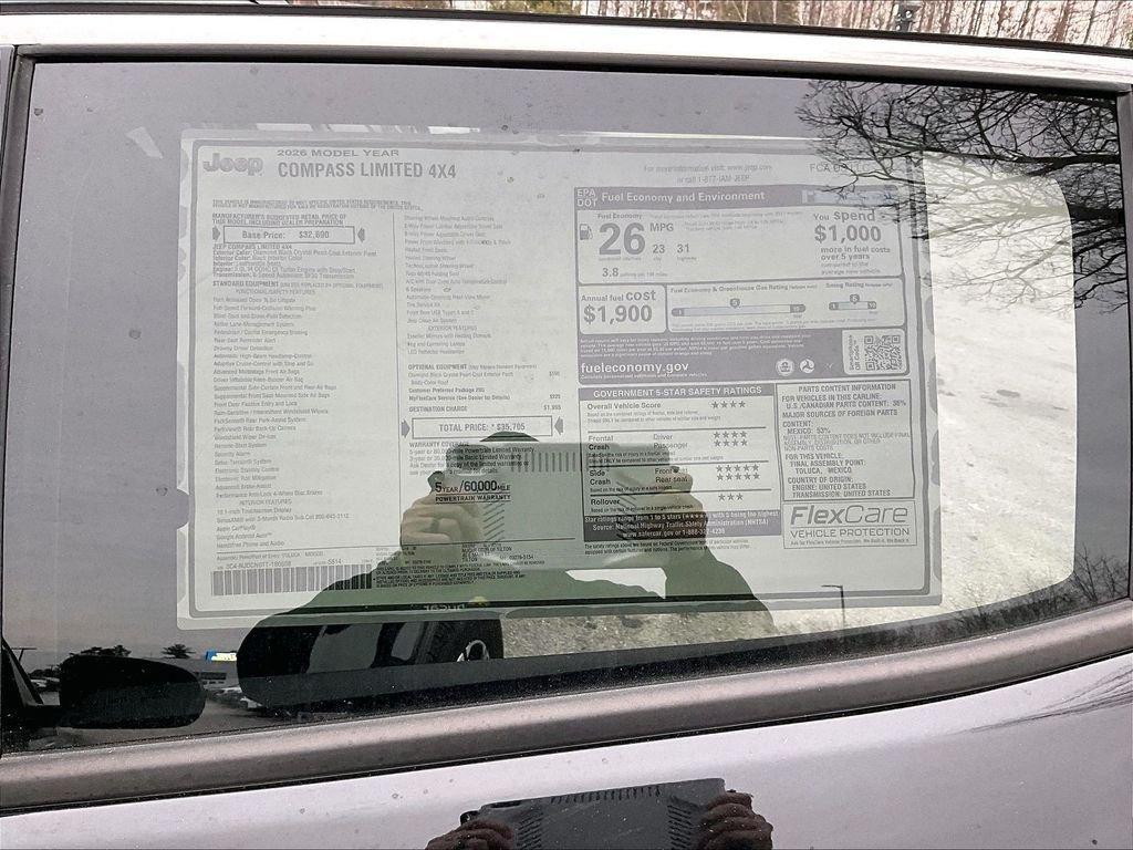 new 2026 Jeep Compass car, priced at $31,761