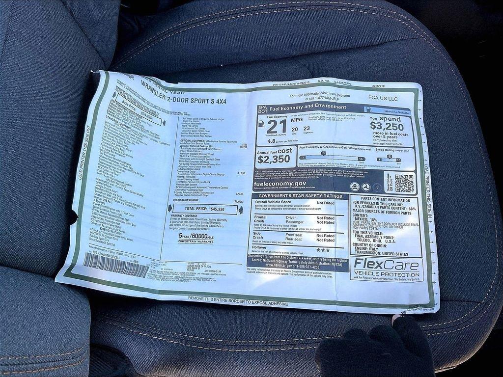 new 2026 Jeep Wrangler car, priced at $42,568
