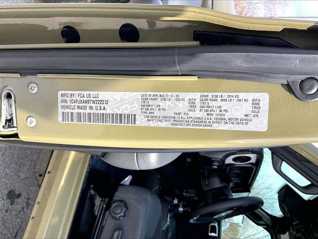 new 2026 Jeep Wrangler car, priced at $44,068