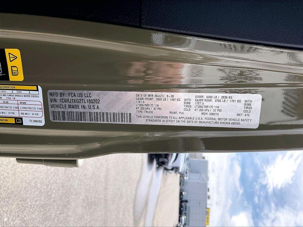 new 2026 Jeep Gladiator car, priced at $51,361