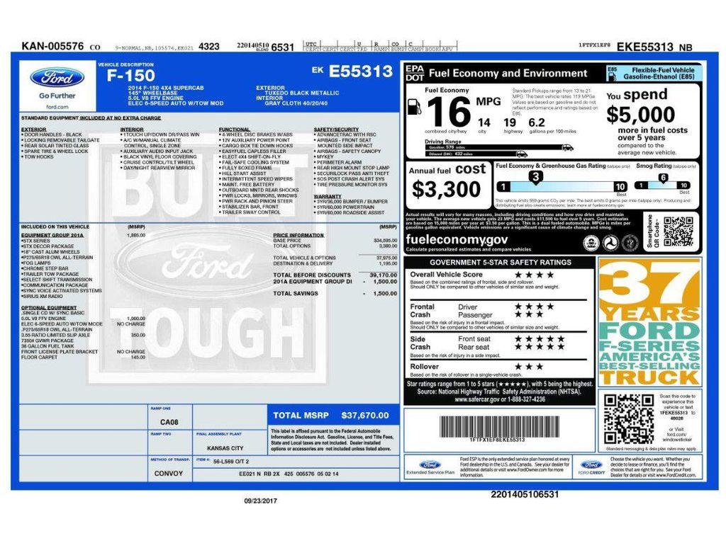 used 2014 Ford F-150 car, priced at $14,900