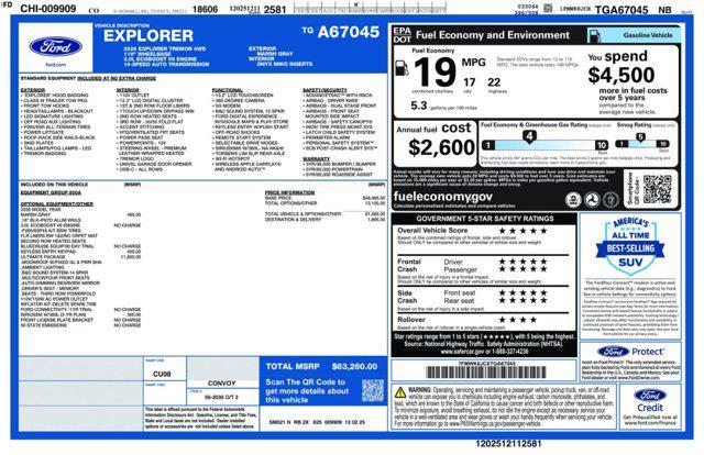 new 2026 Ford Explorer car, priced at $60,760