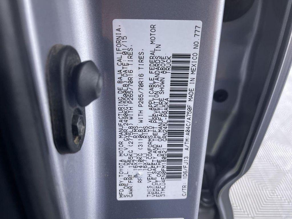 used 2015 Toyota Tacoma car, priced at $16,900