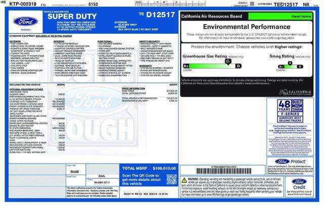 new 2026 Ford F-350 car, priced at $100,504