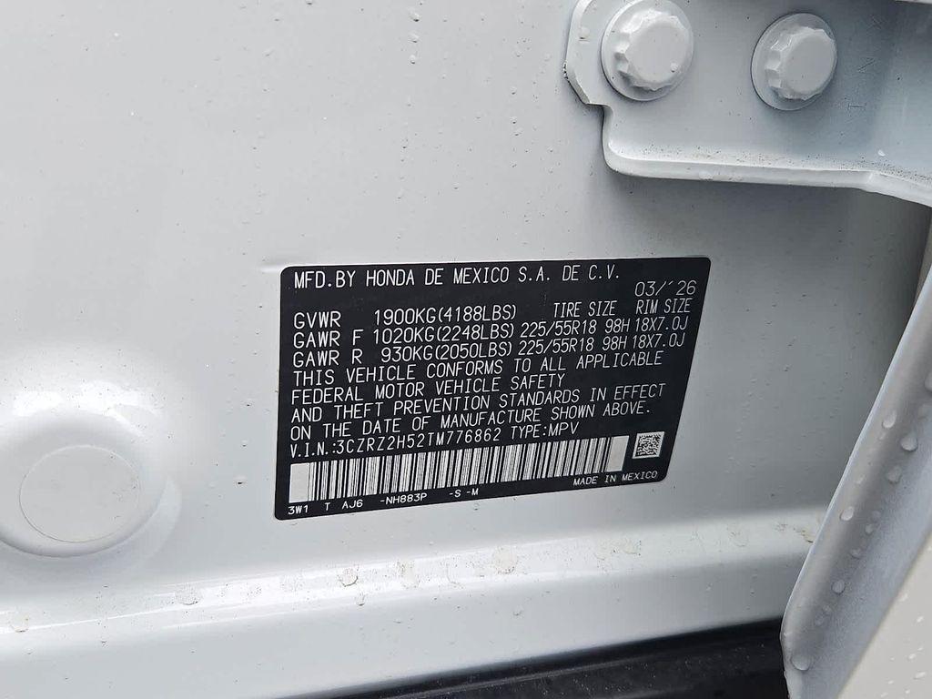 new 2026 Honda HR-V car, priced at $31,705