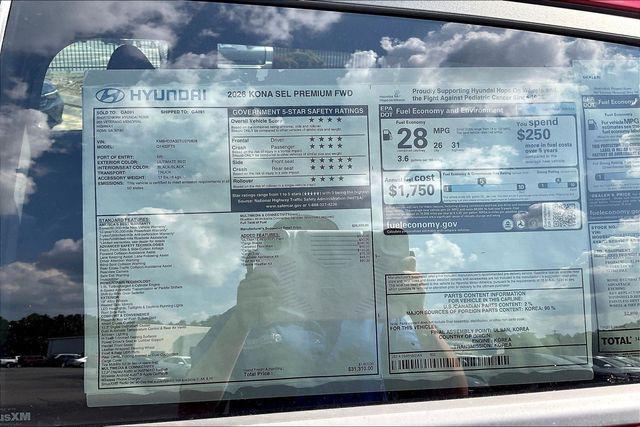 new 2026 Hyundai Kona car, priced at $29,829