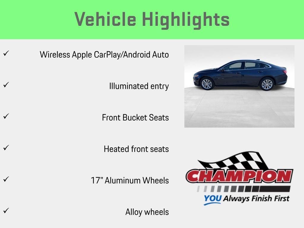 used 2022 Chevrolet Malibu car, priced at $13,954
