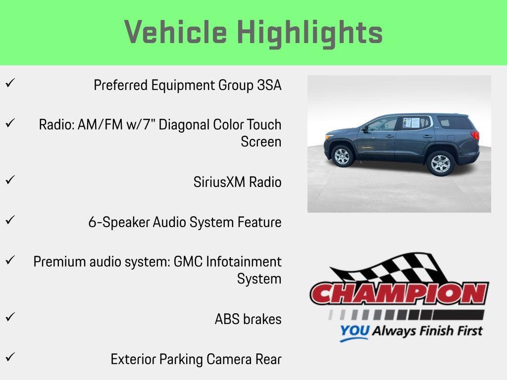 used 2019 GMC Acadia car, priced at $13,954