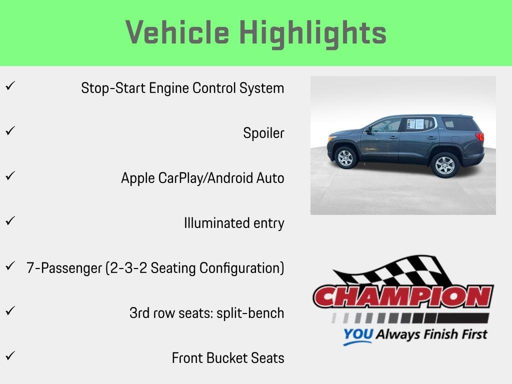 used 2019 GMC Acadia car, priced at $13,954