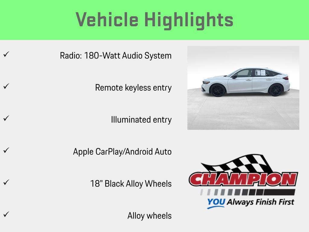 used 2024 Honda Civic car, priced at $22,534