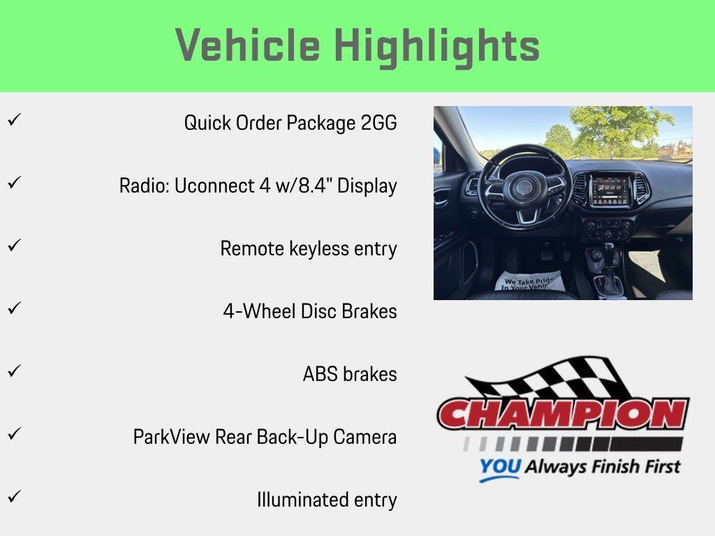 used 2021 Jeep Compass car, priced at $14,954