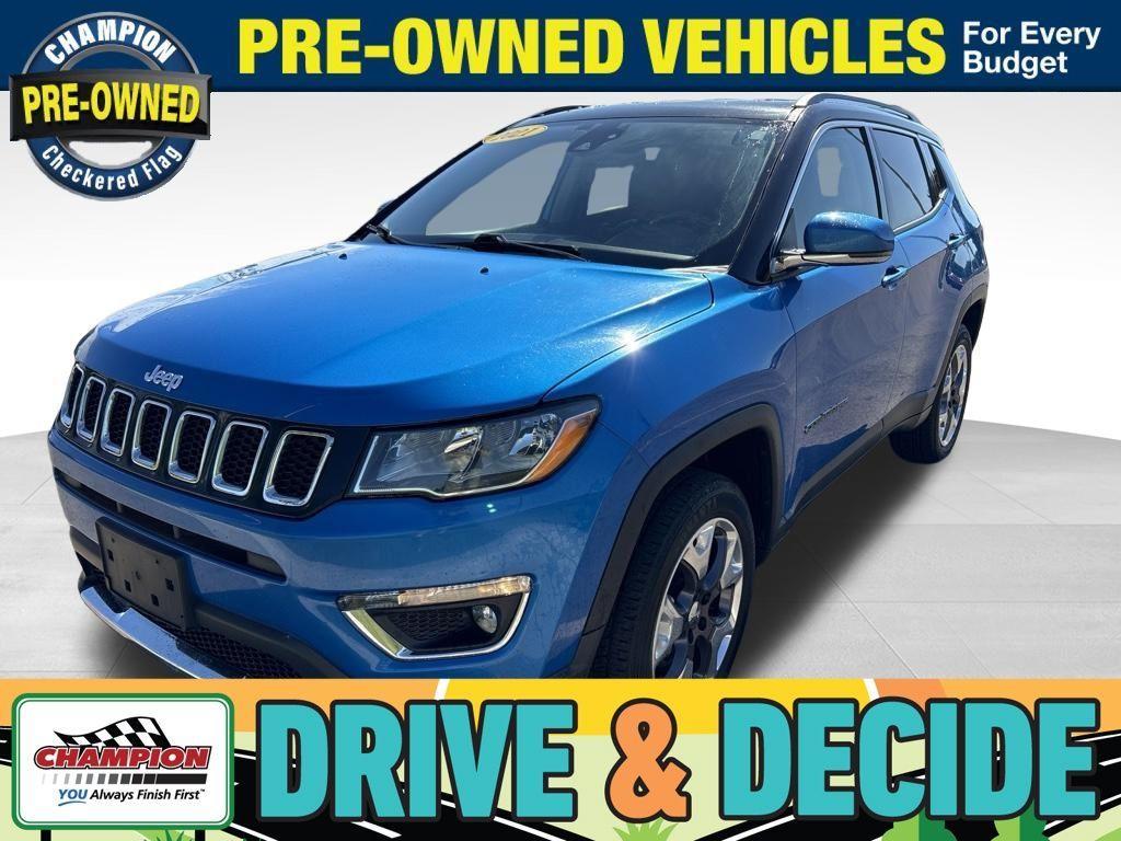 used 2021 Jeep Compass car, priced at $14,954