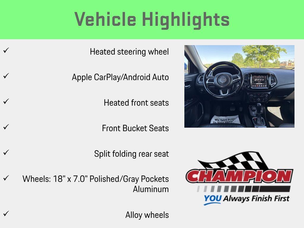 used 2021 Jeep Compass car, priced at $14,954