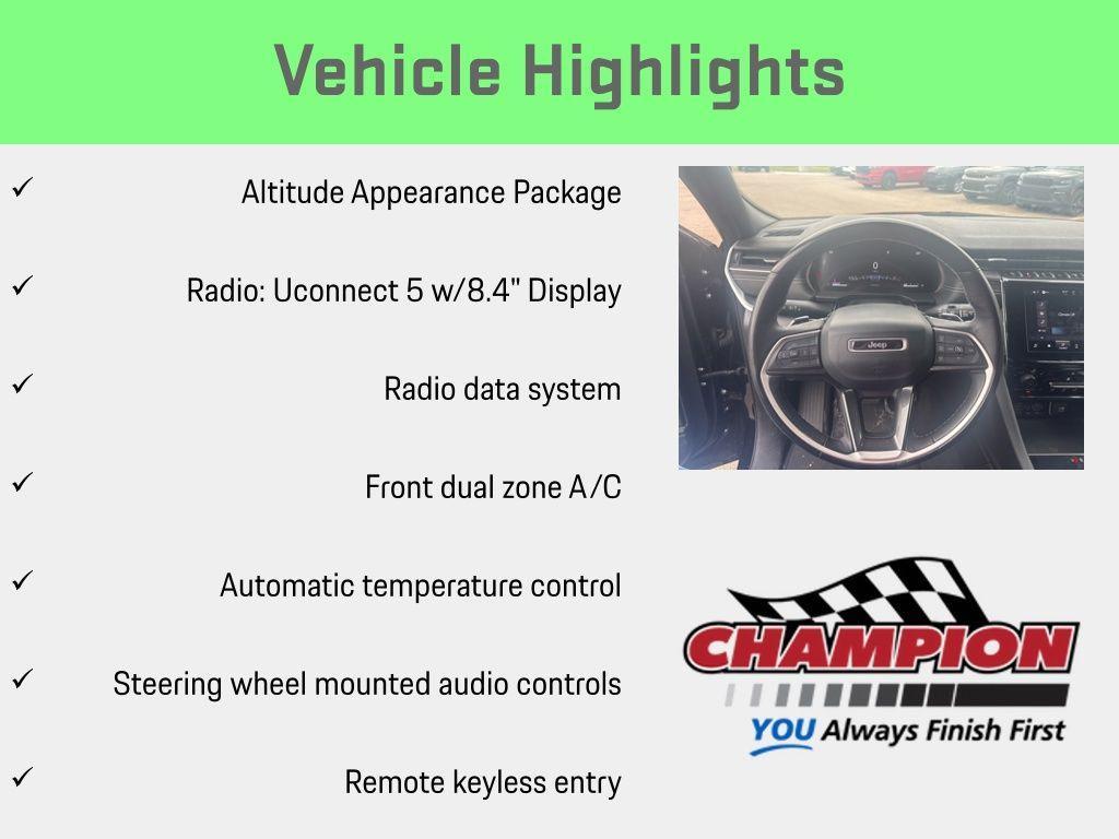 used 2022 Jeep Grand Cherokee car, priced at $25,487