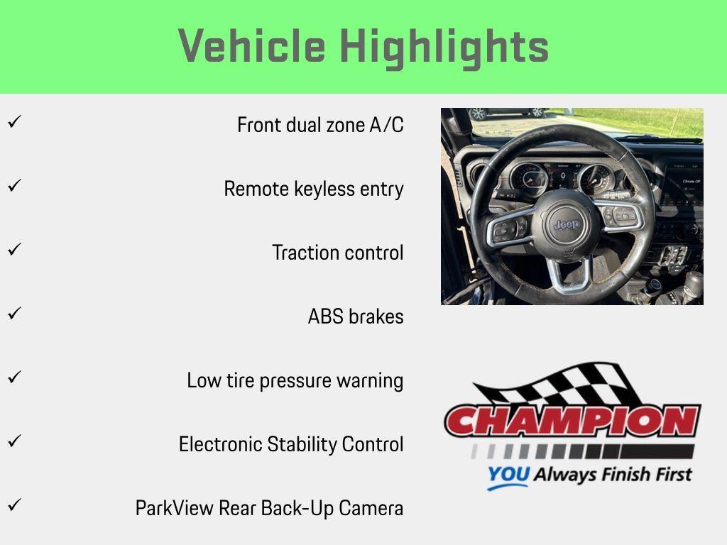 used 2021 Jeep Wrangler Unlimited car, priced at $34,100