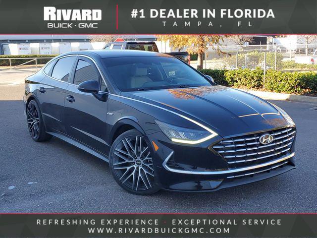 used 2023 Hyundai Sonata Hybrid car, priced at $17,981