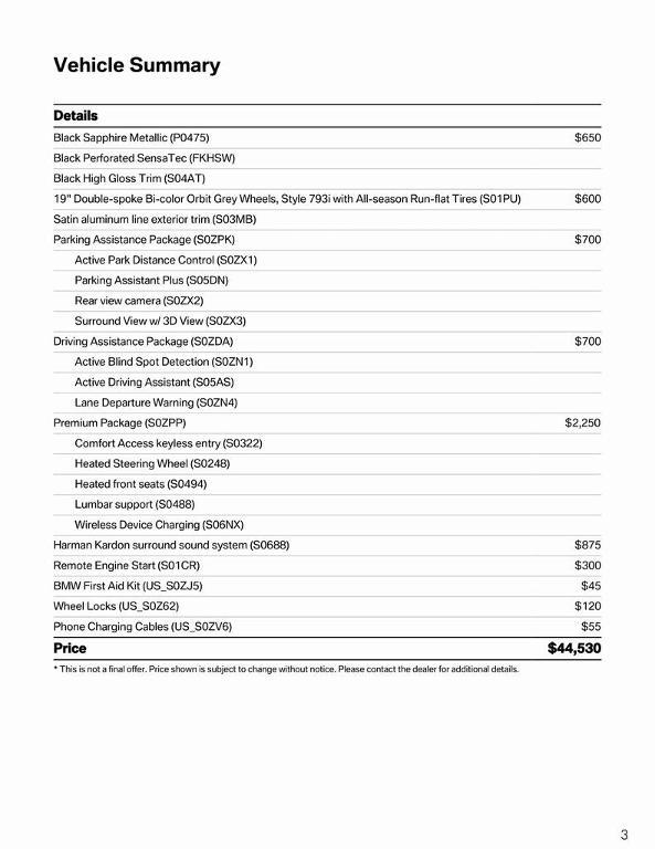 used 2024 BMW 330 car, priced at $41,783