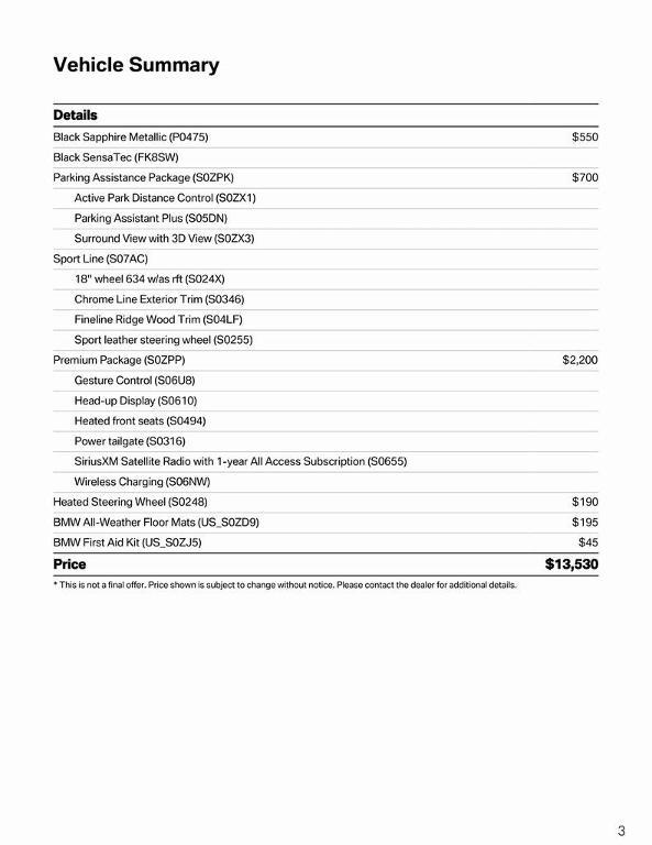 used 2020 BMW 530 car, priced at $10,580