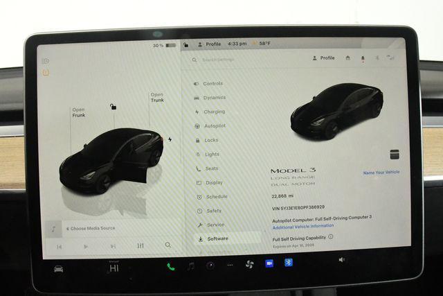 used 2023 Tesla Model 3 car, priced at $28,495