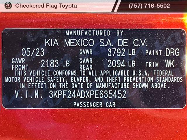 used 2023 Kia Forte car, priced at $19,369